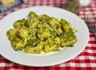 Kids' Baked Potato Gnocchi With Pesto