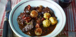 Boeuf Bourguignon With Baguette Dumplings