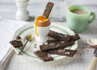 Boiled Egg With Rye Bread Soldiers