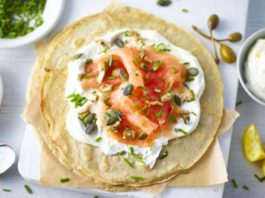 Buckwheat Pancakes With Smoked Salmon And Citrus Cream Cheese Buckwheat Pancakes With Smoked Salmon And Citrus Cream Cheese
