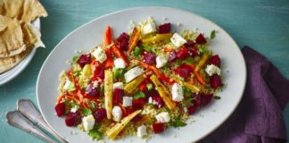 Bulgur Wheat Salad With Beetroot