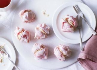 Raspberry And White Chocolate Mini Meringues