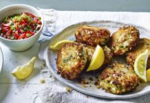 Crab And Cod Fishcakes With Tomato Salsa Crab And Cod Fishcakes With Tomato Salsa