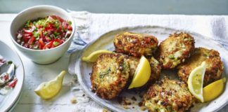 Crab And Cod Fishcakes With Tomato Salsa Crab And Cod Fishcakes With Tomato Salsa