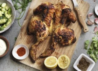 Cumin And Yoghurt Chicken With Cucumber And Dill Salad