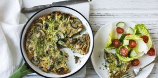 Garlic Mushroom Frittata