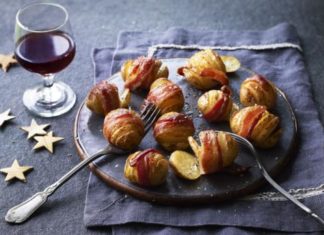 Hasselback Potatoes With Bacon