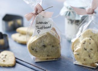 Lavender Shortbread Hearts