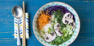 Miso Ramen Soup With Buckwheat Noodles