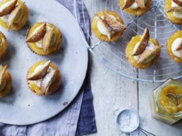 Orange Butterfly Cakes