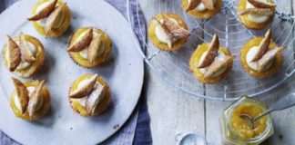 Orange Butterfly Cakes
