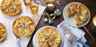 Cheesy Parsnip And Sweet Potato Tarts