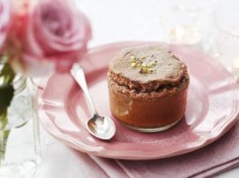 Pistachio And Chocolate Soufflé