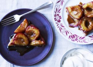 Plum And Marzipan Tarte Tatin