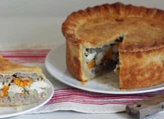 Pork Pie With Chicken And Apricots