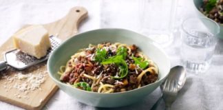 Puy Lentil Bolognese With Pasta