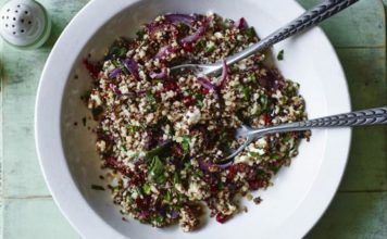 Quinoa And Bulgur Wheat Salad With Lemon And Pomegranate Quinoa And Bulgur Wheat Salad With Lemon And Pomegranate