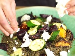 Roast Vegetable And Lentil Salad