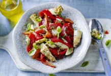 Roasted Red Pepper And Artichoke Salad