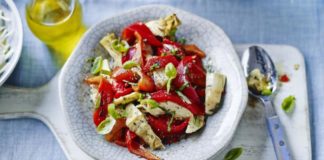 Roasted Red Pepper And Artichoke Salad