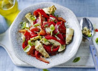 Roasted Red Pepper And Artichoke Salad