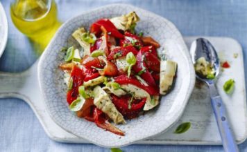 Roasted Red Pepper And Artichoke Salad