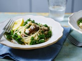 Sardine And Kale Spaghetti