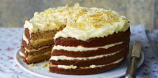 Spiced Whole Orange Cake With Orange Mascarpone Icing