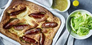 Toad In The Hole With Onion Gravy And Garlic Cabbage