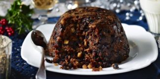 Traditional Christmas Pudding With Brandy Butter
