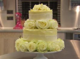 White Chocolate Wedding Cake